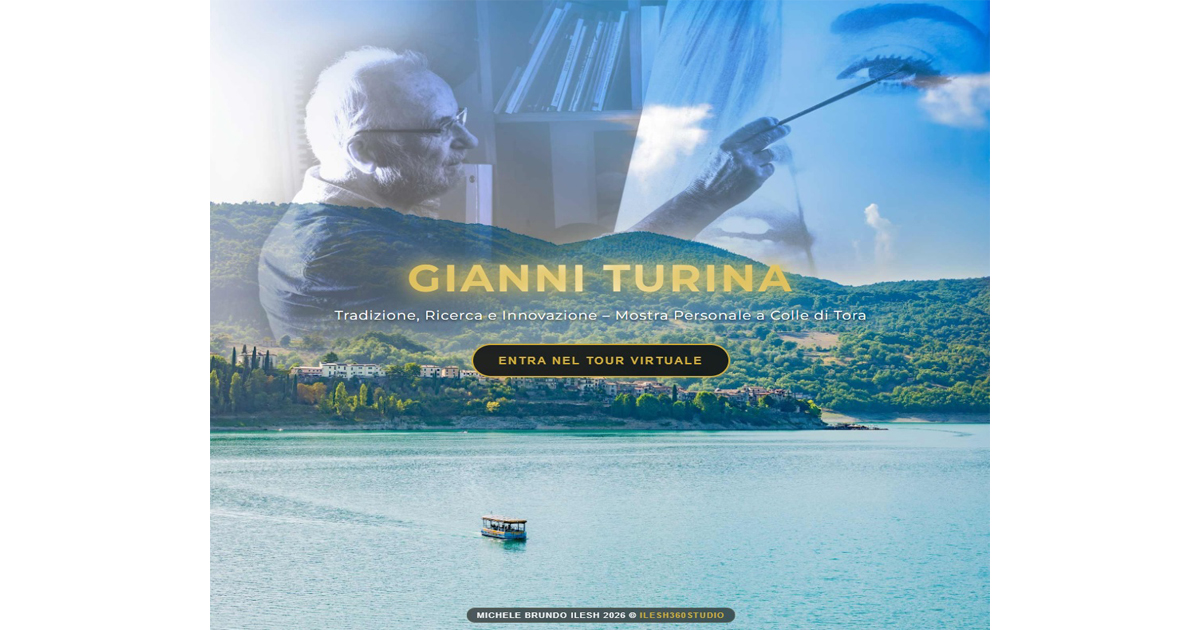 Anteprima Tour Virtuale Mostra d'Arte Gianni Turina